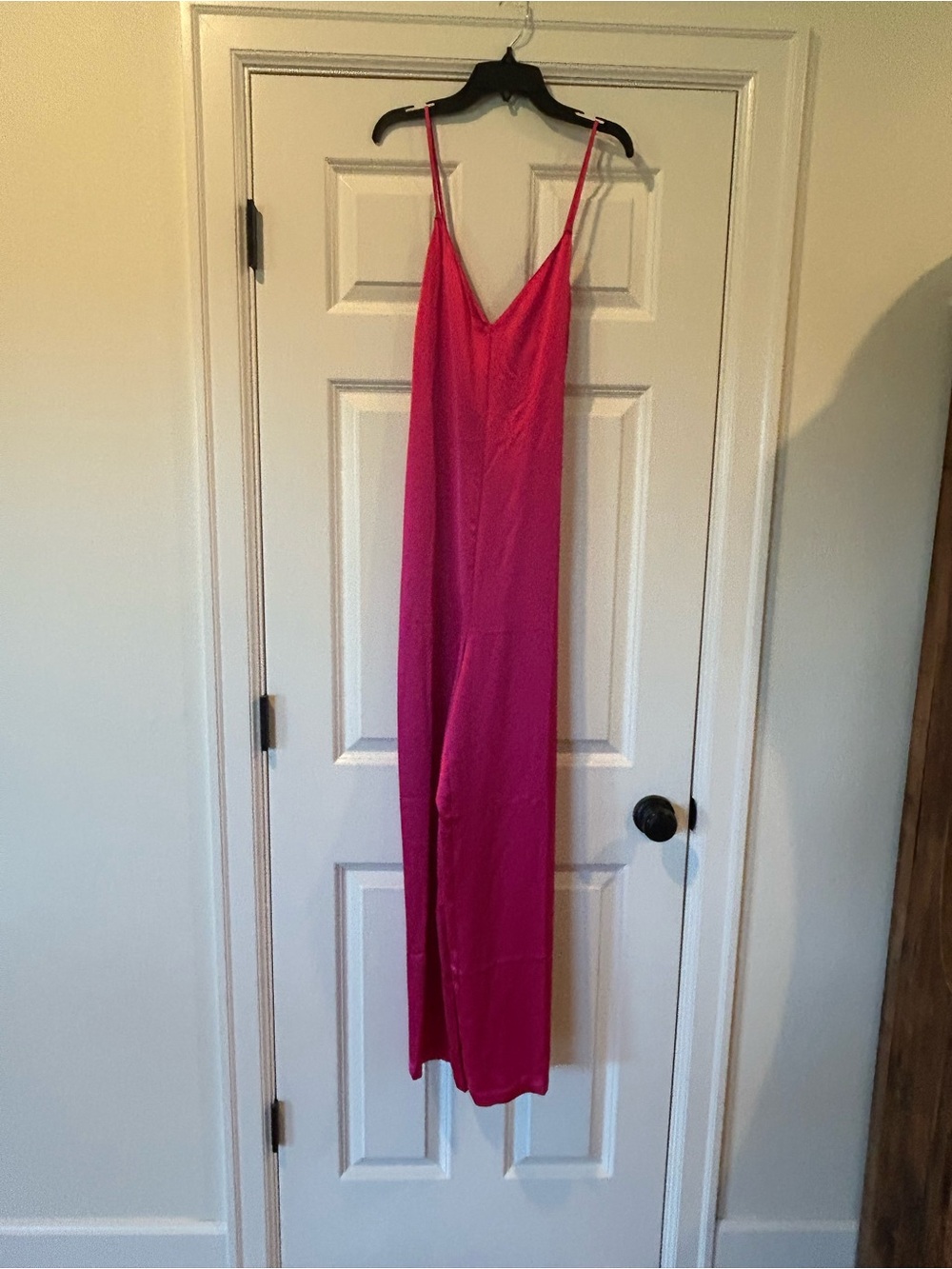 Victoria's Secret Hot Pink One Piece Romper with Adjustable Spaghetti Straps